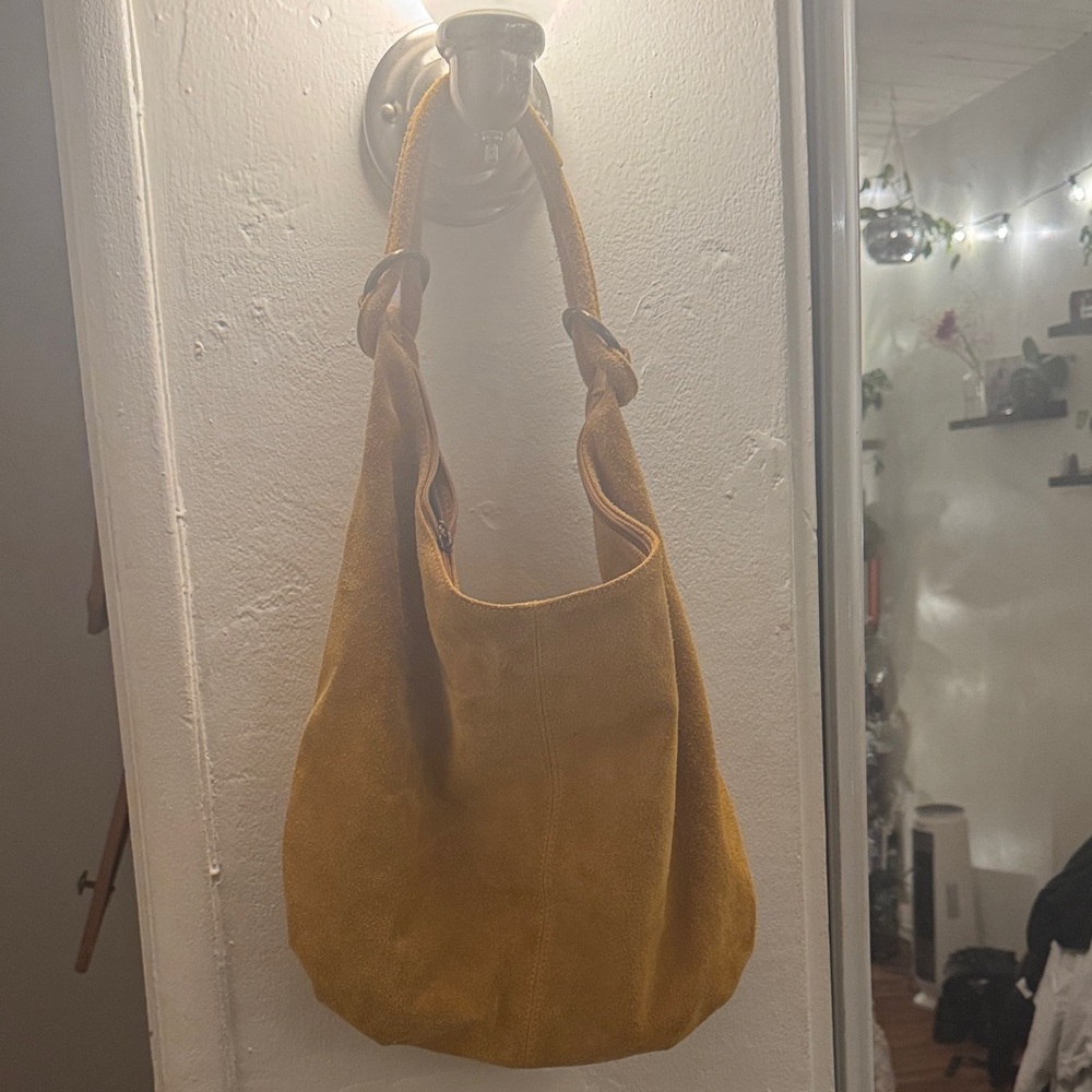Mustard Italian Leather Purse (New)